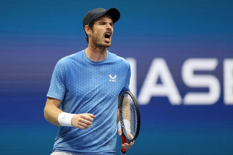 Andy Murray of United Kingdom during a tennis match